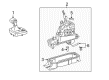 Diagram for Volkswagen GTI Automatic Transmission Shift Levers - 1K1-713-041-A