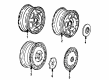 Diagram for 1987 Volkswagen Golf Wheel Bearing Dust Cap - 176-601-149