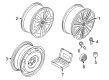 Diagram for Volkswagen Golf R Alloy Wheels - 5G0-601-025-BT-FZZ