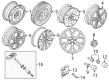 Diagram for Volkswagen Golf R Alloy Wheels - 1K0-601-025-BA-FZZ