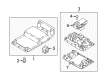 Diagram for 2021 Volkswagen Tiguan Interior Lights - 5GM-947-105-A-QAW