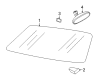 Diagram for 2014 Volkswagen Beetle Windshield - 5C3-845-011-CC-NVB