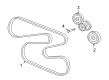 Diagram for Volkswagen Belt Tensioner Bolt - N-107-091-01