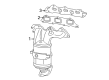 Diagram for Volkswagen Routan Exhaust Manifold Gasket - 7B0-253-039-A