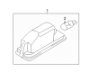 Diagram for Volkswagen Golf R License Plate Lights - 3G5-943-021-A