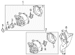 Diagram for Volkswagen R32 Alternator Bracket - 022-260-089-M