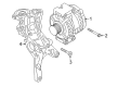 Diagram for Volkswagen Passat Alternator Bracket - 06K-903-143-D