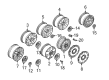 Diagram for Volkswagen Alloy Wheels - 1J0-601-027-AJ-03C