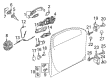 Diagram for Volkswagen Eos Door Hinge - 3C0-831-401-D