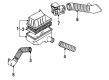 Diagram for Volkswagen Cabriolet Air Intake Hose - 155-129-628
