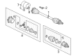 Diagram for Volkswagen Passat CV Joint - 5C0-498-103-B