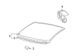 Diagram for 2004 Volkswagen Beetle Windshield - 1Y1-845-011-F