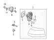 Diagram for Volkswagen GTI Back Up Light - 5K0-945-095-G