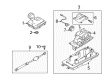 Diagram for Volkswagen Touareg Automatic Transmission Shift Levers - 7P1-713-105