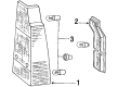 Diagram for Volkswagen Fox Back Up Light - 309-945-111-2
