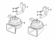 Diagram for Volkswagen Rabbit Horn - 5C0-951-221-B