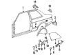 Diagram for Volkswagen Fox Fuel Door Hinge - 443-809-931-A