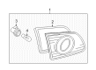 Diagram for Volkswagen Passat Back Up Light - 3C9-945-094