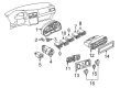 Diagram for Volkswagen Jetta Hazard Warning Switches - 1J0-953-235-J-01C