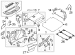 Diagram for Volkswagen Arteon Battery Hold Downs - N-107-857-01