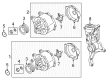 Diagram for Volkswagen Jetta Alternator - 06K-903-024