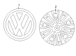 Diagram for Volkswagen Routan Wheel Bearing Dust Cap - 7B0-601-149-B