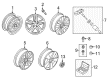Diagram for Volkswagen CC Alloy Wheels - 3C8-601-025-F-8Z8