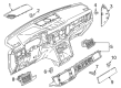 Diagram for Volkswagen Atlas Dash Panel Vent Portion Covers - 3CN-858-415-H-WBZ