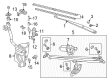 Diagram for Volkswagen Atlas Wiper Linkage - 3CN-955-023-A