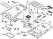 Diagram for Volkswagen Tiguan Interior Lights - 3B0-947-291-B-95T