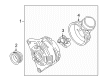 Diagram for Volkswagen Alternator Pulley - 022-903-119-D