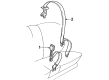 Diagram for 1992 Volkswagen Passat Seat Belt - 357-857-713-E