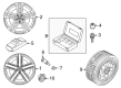 Diagram for Volkswagen Touareg Alloy Wheels - 7P6-601-025-G-3AJ