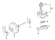 Diagram for Volkswagen Jetta Brake Master Cylinder - 1J1-614-019-A