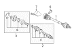 Diagram for Volkswagen Eos Axle Shaft - 5K0-407-272-C