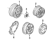 Diagram for Volkswagen Fox Wheel Bearing Dust Cap - 305-601-155-1-162