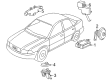 Diagram for Volkswagen Cabriolet Horn - 191-951-113-A
