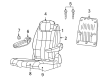 Diagram for Volkswagen Routan Seat Cushion Pad - 7B0-883-375-B