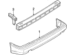 Diagram for Volkswagen Cabriolet Bumper - 155-807-417-D-GRU