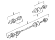 Diagram for Volkswagen EuroVan Axle Shaft - 701-407-449-X