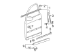 Diagram for 2002 Volkswagen Passat Weather Strip - 3B0-837-477-C-B41