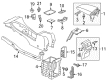 Diagram for Volkswagen Passat Cup Holder - 561-863-345-A