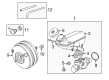 Diagram for Volkswagen Brake Fluid Level Sensor - 7B0-906-051-D
