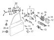 Diagram for Volkswagen Touareg Door Hinge - 7L0-831-401-C