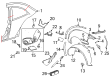 Diagram for Volkswagen Passat Fuel Door Hinge - 3B0-809-931
