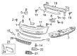 Diagram for Volkswagen Golf R License Plate - 5K0-807-287-G-9B9