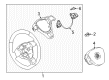 Diagram for Volkswagen Steering Wheel - 5NN-419-091-BB-81U