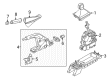 Diagram for Volkswagen Golf Alltrack Automatic Transmission Shift Levers - 5Q1-713-041-F