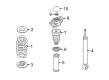 Diagram for Volkswagen Rabbit Coil Springs - 1K0-511-115-GE