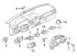 Diagram for Volkswagen Hazard Warning Switches - 7P6-953-509-B